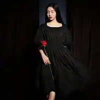 黑色洛丽塔裙子图片真人头像微信头像图片大全