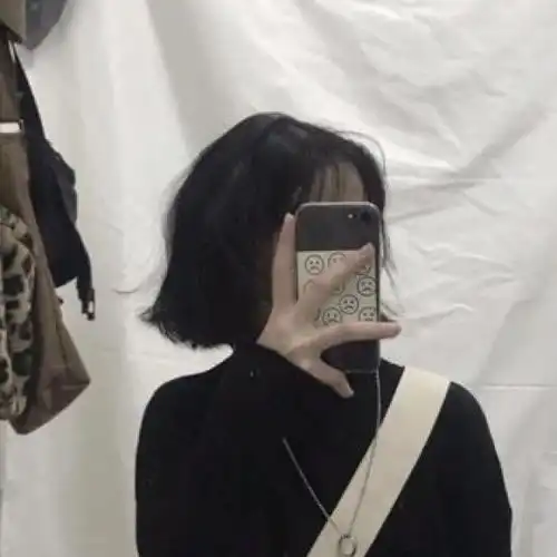 云梓短发原宿干净女孩丨听云与女生头像我要个性网