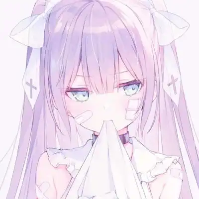 二次元双人少女头像羽织