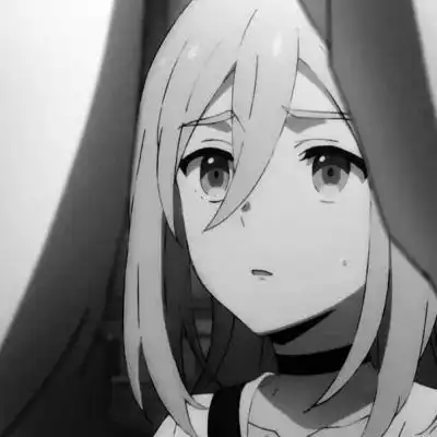 二次元黑白高冷女头像丧系动漫女头一组