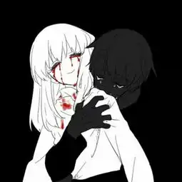 恐怖动漫头像女恐怖黑暗血腥头像女生