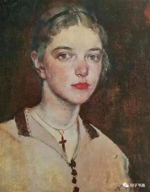 天才画家费欣的油画人物