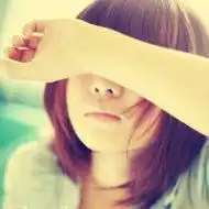 非主流女生手遮脸头像