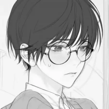 二次元动漫男生黑白头像灰色,不懂爱的人慢慢懂了