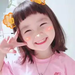 萌娃头像我有两个可爱之处一个是我可爱,另一个是我可爱你了