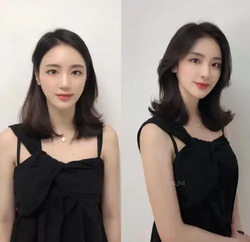 换对发型的女孩子最美啦