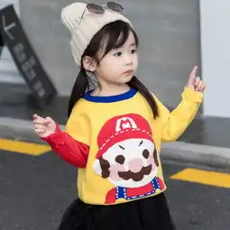 dancingbear童装儿童毛衣2018秋冬款卡通可爱男女童韩版针织衫宝宝上衣