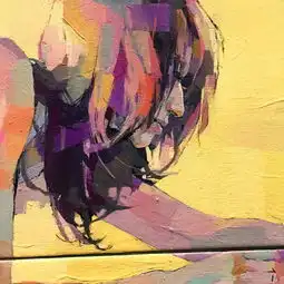 美女画家笔下的人物情感饱满,拥有不俗的灵魂