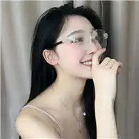戴眼镜时尚好看女生头像漂亮好看的美女