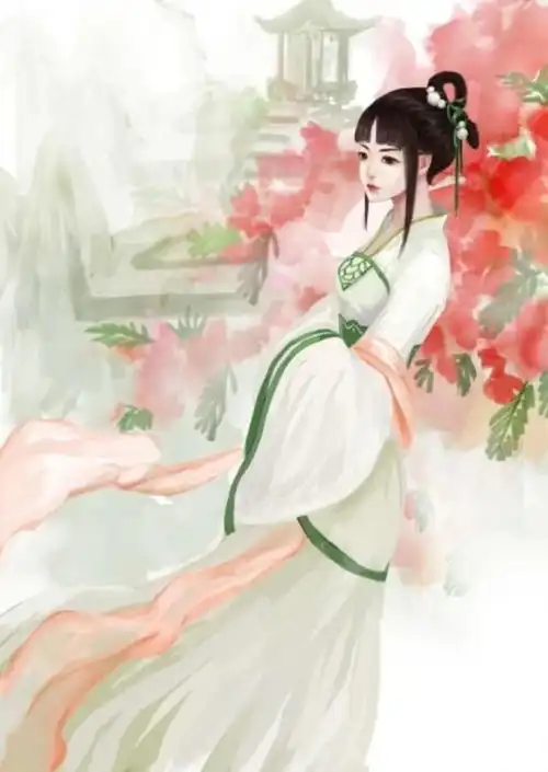 古风美女头像手绘戏子