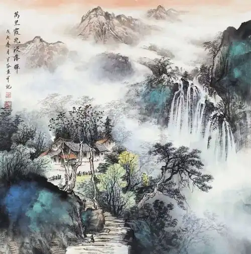 霞光山水微信头像