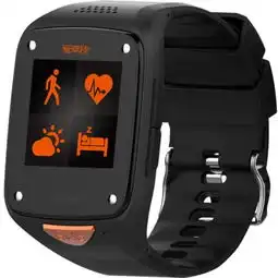 爱牵挂老人儿童安全智能手表心率检测跌倒判定自动sos电话话定位含一年基本通讯资费黑色标准版智能手表产品图片1