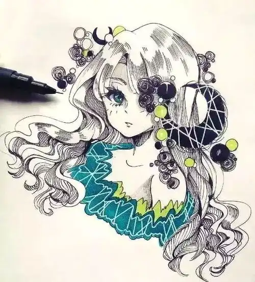 波兰美女艺术家笔下的人物插画,每一张都适合做头像