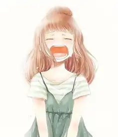 动漫头像,女生的,白色背景,简单点