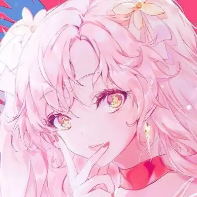 二次元双人少女头像奇幻