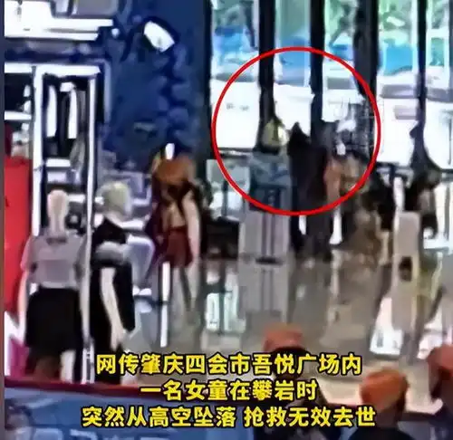 画面揪心游乐园6岁女童攀岩坠亡,母亲现场呼救官方这样回