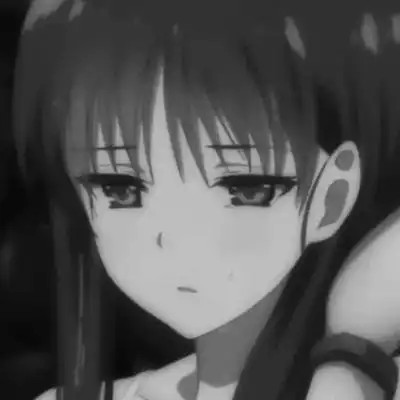 二次元黑白高冷女头像丧系动漫女头一组