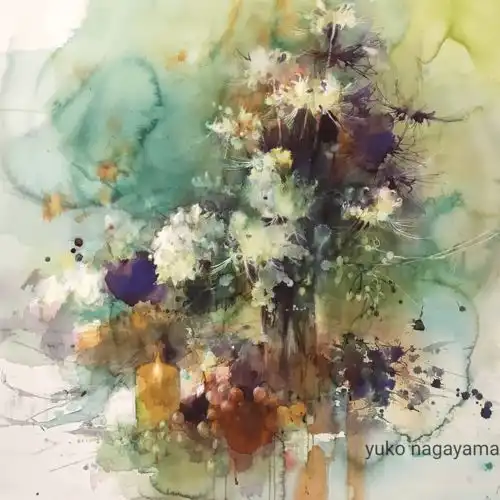 日本水彩女神画作超梦幻的色调撩人的意境,又美出新高度