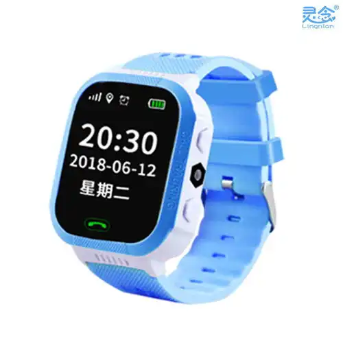 灵念小学生儿童电话手表微聊定位防水触摸屏多功能男女孩智能手表