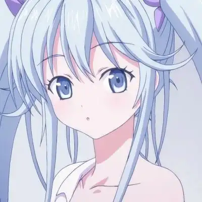 蓝色卡通女生头像大全女