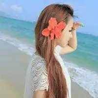 女生唯美背影看海图片微信头像图片大全