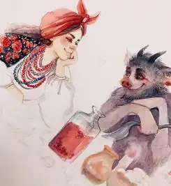 异域风情下的水彩人物插画隐约中还有几分东方神韵你觉得呢