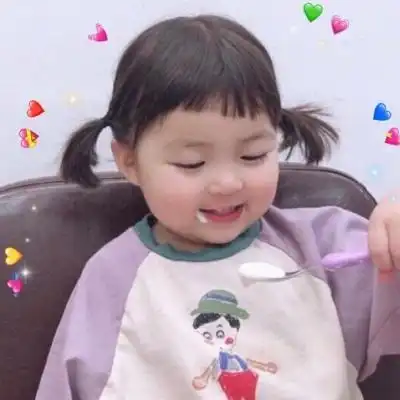 萌娃头像女搞怪小孩情侣