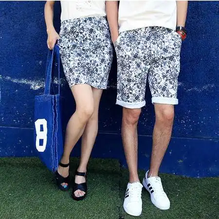 休闲奇芭2015夏季新品韩版时尚独特情侣设计花纹短裙女装