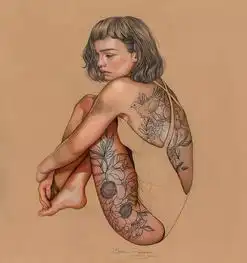 素描插画,好看的皮囊千篇一律,有趣的灵魂万里挑一