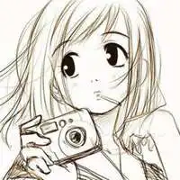 人物头像女素描动画微信头像图片大全