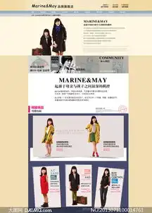 淘宝女装店铺首页模板设计psd素材