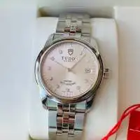 全新tudorglamourdate36mm55000帝舵钻石表男女用不锈钢blackbaydatejust