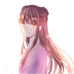 手绘头像女可爱小女孩古