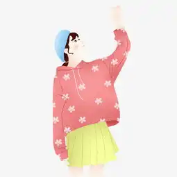 韩国女孩卡通头像甜美图