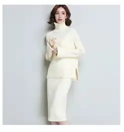 2018新款冬季显瘦女潮秋装时尚女装气质时髦毛衣休闲裤两件套裙装