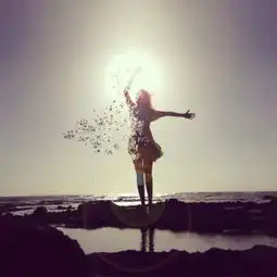 影子头像女生唯美漂亮夜