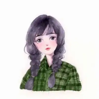 水彩头像女手绘人物头像高清图片