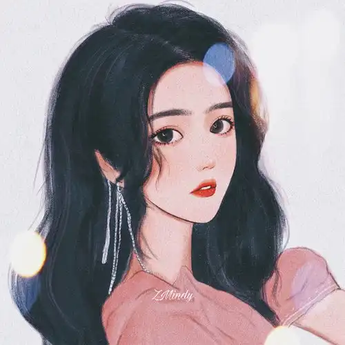 头像手绘女惊艳御姐美丽