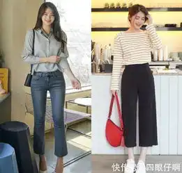 条纹t恤搭配牛仔裤,时髦减龄少女感十足,小个子女生穿出时髦感