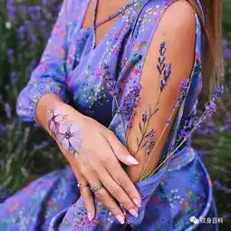 不同部位的花朵纹身,汇总借鉴