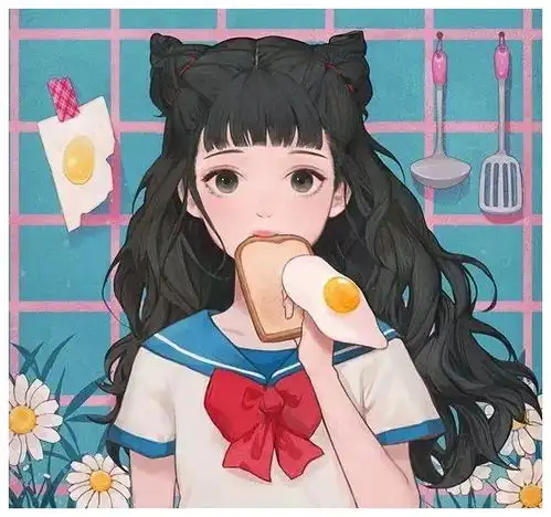 粉红头像女生少女