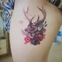 2018美女纹身头像微信头像图片大全