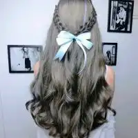 扎辫子女孩简画微信头像微信头像图片大全