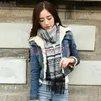 qq头像女生牛仔衣服