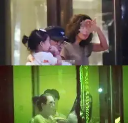网友偶遇汪峰一家四口聚餐章子怡小苹果同行如闺蜜