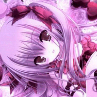 求动漫紫色头发女生图片