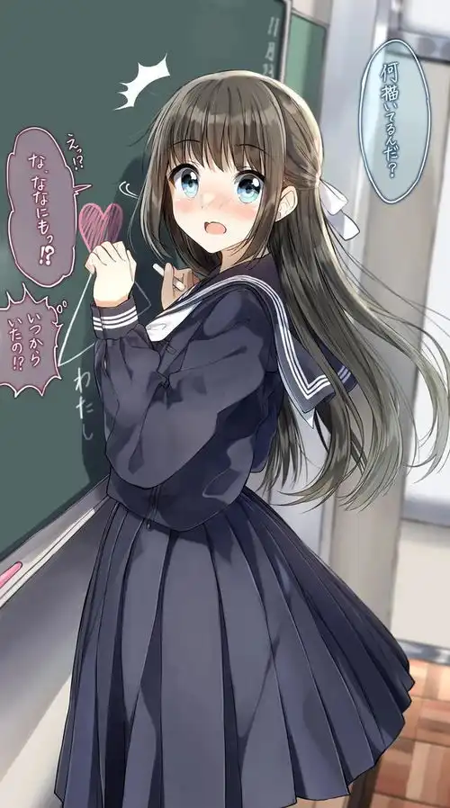 超有故事的二次元校园青春少女插画作品动漫美图壁纸来啦
