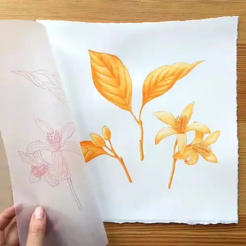 水彩鲜花画多了,你也就貌美如花了