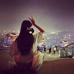 qq头像图片带子,我陪你等日落