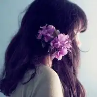 唯美女孩带花头像图片女生